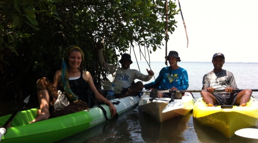 kayak boat ride